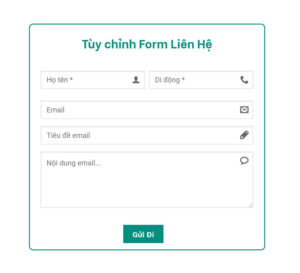 Tùy biến Contact Form 7 – Chia Form thành 2 cột & Chèn icon vào Form